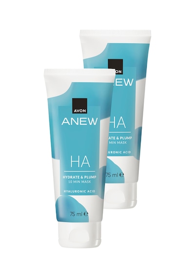 Anew Ha Nemlendirici Ve Dolgun Görünüm Veren 10 Dakikalık Yüz Maskesi 75 Ml. İkili Paket