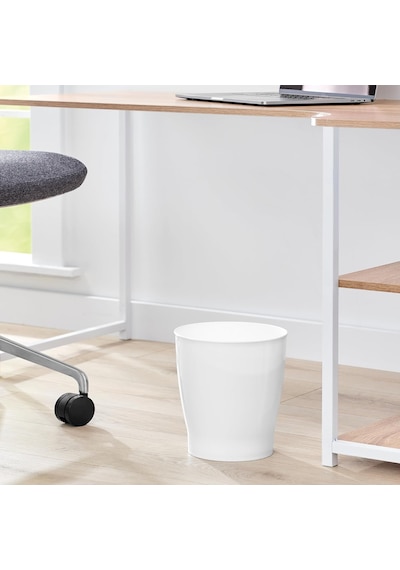 Lexroo İdesign Banyo, Yatak Odası, Ev Ofis, Yurt İçin Kompakt Yuvarlak Plastik Çöp Kovası Çok Renkli