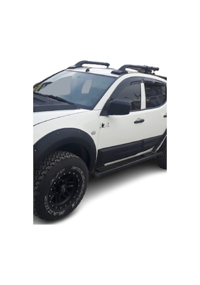 Mitsubishi L200 2019+ Paslanmaz Portbagaj Tavan Çıtası Barı Siyah