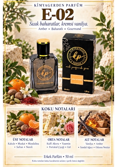 KP E-02 Erkek Parfüm EDP 50 ML