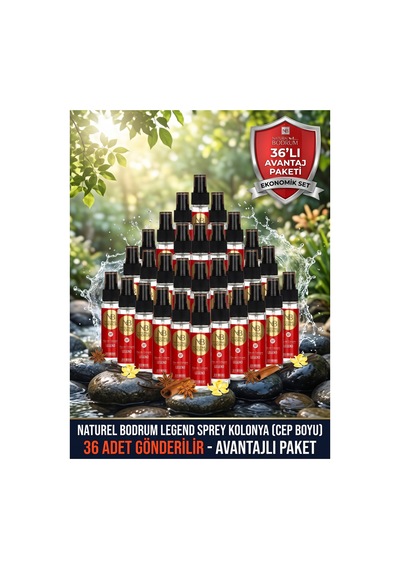 Legend Odunsu Amber Kolonyası 60 Ml Sprey Başlıklı 36'lı Paket 80 Cep Boy Toptan Set