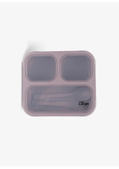 Citron Çatal Ve Kaşıklı Bento Beslenme Kutusu Seti - Purple 1196861 1