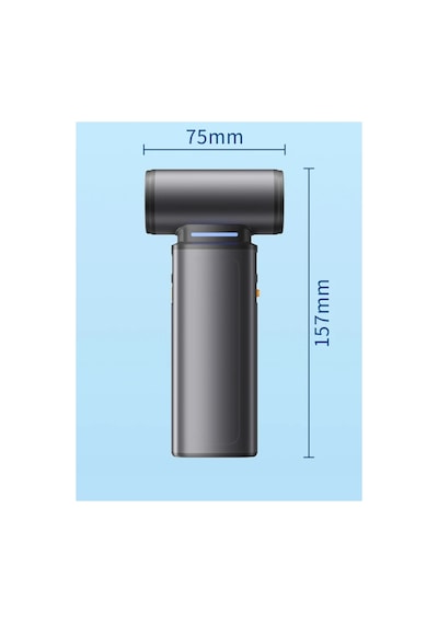F1 Violent Turbo Jet Fan 130000rpm Ultra Güçlü Motor Güçlü Vakum 4000mah Mini Araç Süpürgesi