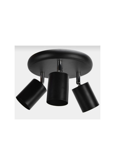 Modern Spor Led Spot Avize Hareketli Günışığı Led Ampullü Siyah