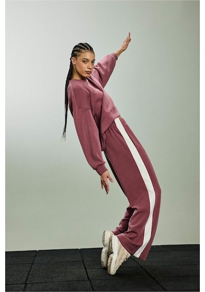 Defacto Wıde Leg Cepli Geniş Paça Uzun Modal Sporcu Pantolon F8360ax26spbr252 Bordo-br252