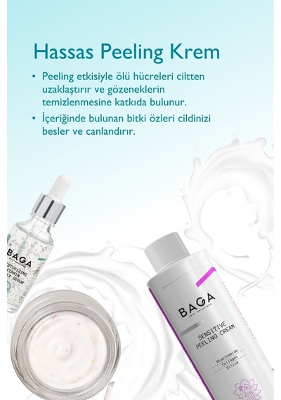 Baga Vitamin Kompleks Krem & Vitamin Kompleks Serum & Hassas Peeling Krem 3'lü Set