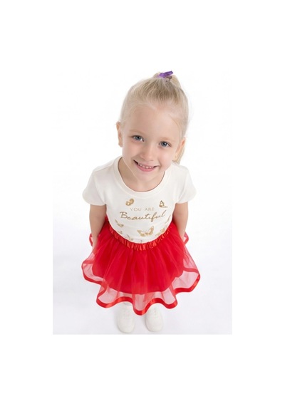Fesshera Kids Kız Çocuk Etek 23 Nisan Ve 29 Ekime Özel Etek Kırmızı