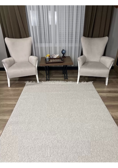 Sanat Halı Lora Plus 3955 Gri İskandinav Halı Gri
