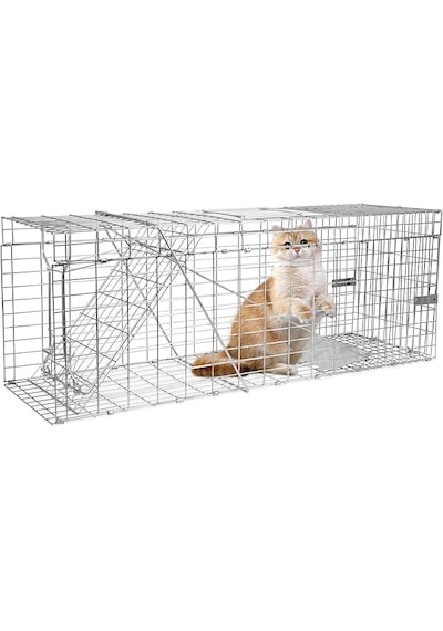 Kedi Kapanı Kedi Canlı Yakalama Zararsız Kedi Tuzağı Kedi Canlı Y