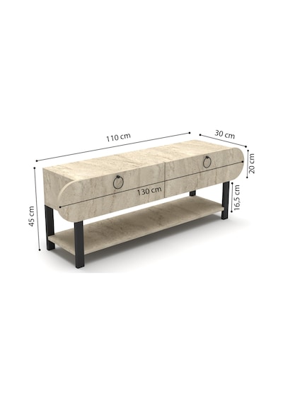 Setro Tv Ünitesi Ekru 110 Cm Diğer