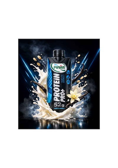Protein Pro+ Vanilyalı 500 Ml 52g Protein, Şeker İlavesiz X 12 Adet