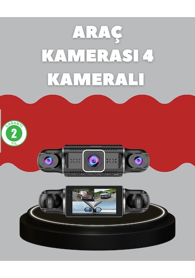 4 Kameralı Araç Kayıt Cihazı Full Hd Park İzleme Gece Görüş 17552680