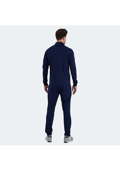 Slazenger RARELY Erkek Fermuarlı Dik Yaka Cepli Lacivert Eşofman Takımı