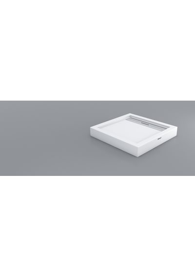 Shower 100x100 Drop Kare Monoblok Duş Teknesi H:12,5 Cm