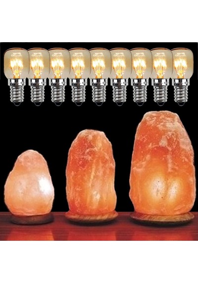 Yanuoda Fırın Ampulü 25w 300 C Küçük Edison Vidalı E14 Nikel Tuz Lambası Ampul Pigme Lamba 5