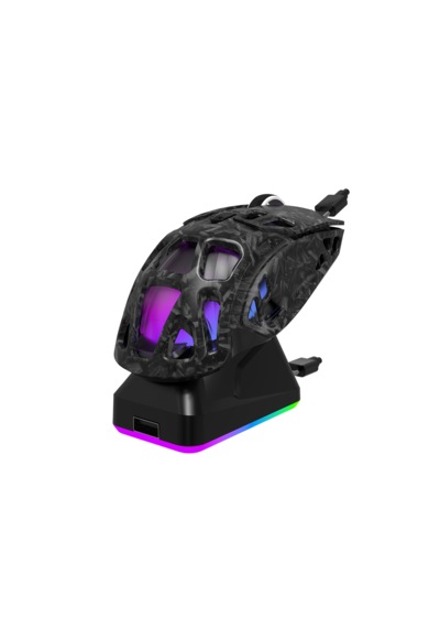 Jedel Gwh-111 Siyah Rgb Şarj İstasyonlu 12.000 Dpı Gaming Oyuncu Mouse Bluetooth + 2.4g + Kablolu Gaming Mouse