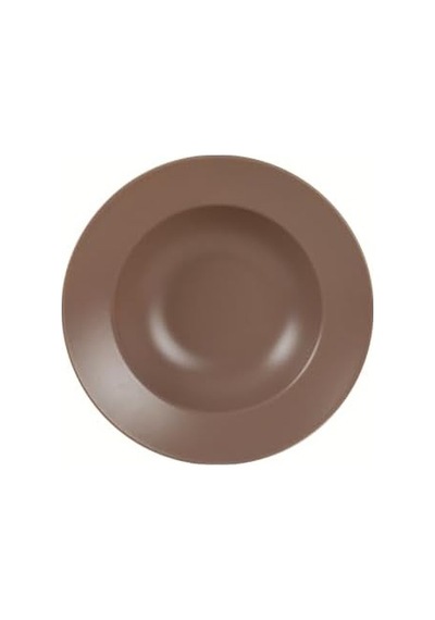 Mat Açık Taupe Makarna Tabağı 26 Cm 958 Açık Gri