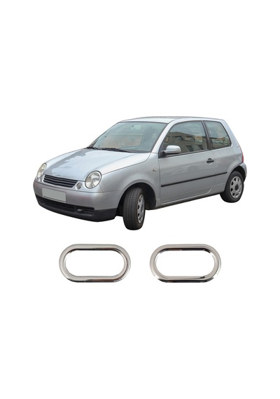 Volkswagen Lupo Uyumlu 1998-2005 Krom Sinyal Çerçevesi 2 Parça Paslanmaz Çelik