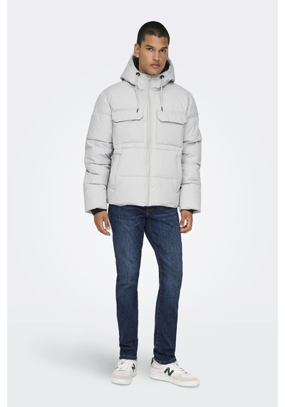 Only & Sons Onselıjah Pckt. Hood Jacket Otw Noos A.gri 22029661 Cok Renklı