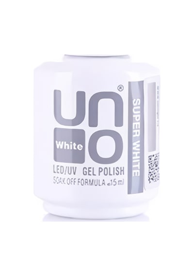 Uno Süper White Beyaz Kalıcı Oje 15 Ml Led/uv Uyumlu Jel Oje Soak Off