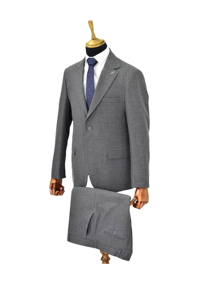 Suitmen Erkek 4 Drop Çift Yırtmaçlı Takım Elbise Bgl-st04565 Koyu Gri