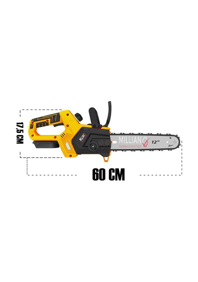 Millian MLN-12D Şarjlı Çift Akülü Dal Budama Makinesi
