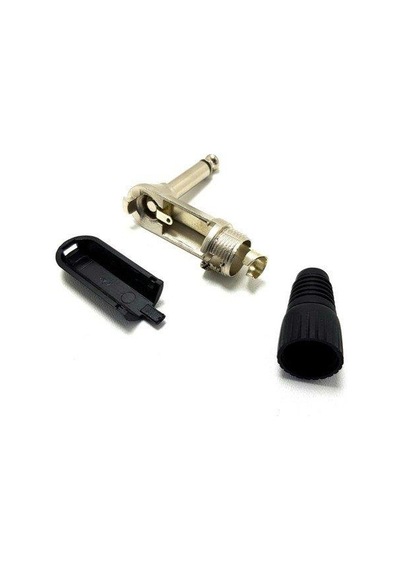 Roxtone 6.3Mm L Tipi Mono Metal Gitar Jak Erkek - 5Adet