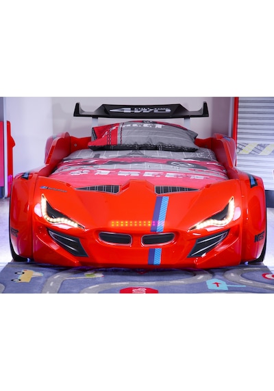 Arabalı Yatak, Mercedes Rüzgarlıklı Arabalı Yatak - Kırmızı + 1 Adet Comfort Yatak Arabalı Yatak, Mercedes Rüzgarlıklı Arabalı Yatak - Kırmızı + 1 Adet Comfort Yatak