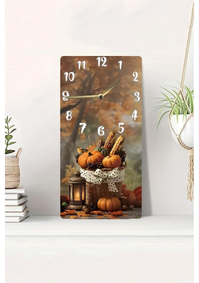 Dekorasyona Sıcaklık Katan Uv Baskı Mdf Tablo Saat 30x60 Cm Usd248 Ahşap Saat Usd248