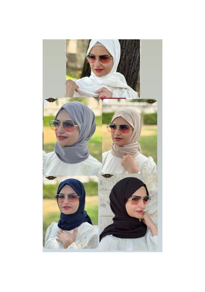 Aldaıyr 5 Krep Şal 180x70 Çok Renkli0505