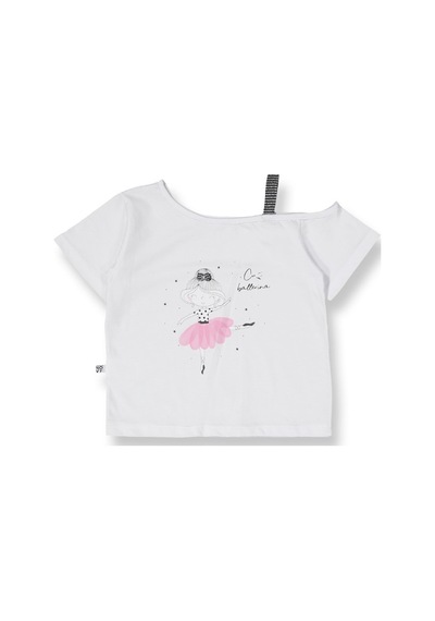 Novy Baby Tüllü Etek Düşük Omuzlu Tshirt Kız Çocuk 2'li Takım - 2-9 Yaş