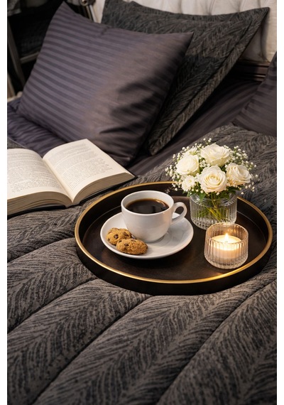Goldroom Home Kadife Confort 3 Parça Çift Kişilik 230 240 Uyku Seti Krem