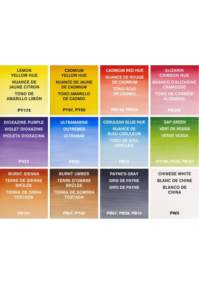 Winsor Newton Cotman Metal Kutu Sulu Boya Seti 12 Renk