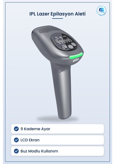Ipl Lazer Epilasyon Aleti 9 Kademe Lcd Buz Modlu Tüm Vücut Epilat