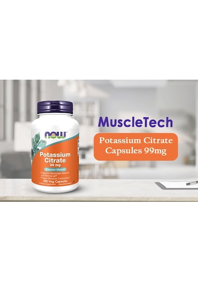 Now Potassium Potasyum Citrate Electrolyte Balance And Normal Ph