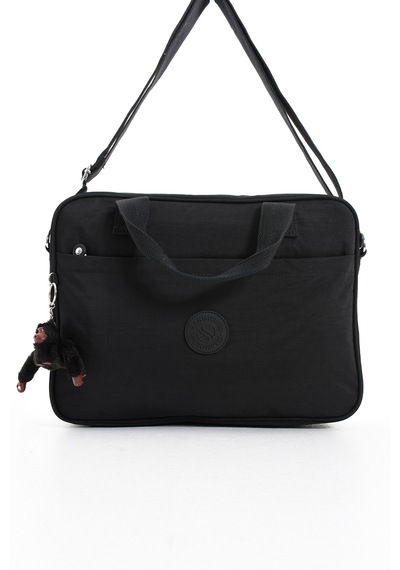 Özer-3027 Sanmorris Unisex Krinkıl Suya Dayanıklı Çapraz-el Askılı Evrak Ve Laptop Çantası Siyah