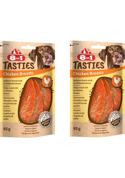 8in1 Tasties Chicken Breasts Tavuk Göğüslü Köpek Ödülü 85 Gr. X 2 Adet