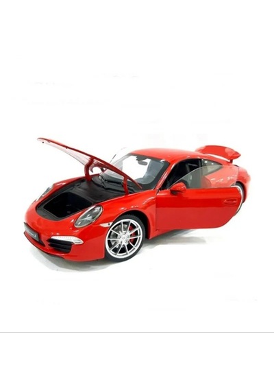 Welly 1:18 Porsche 911 991 Carrera S Kırmızı Model Araba