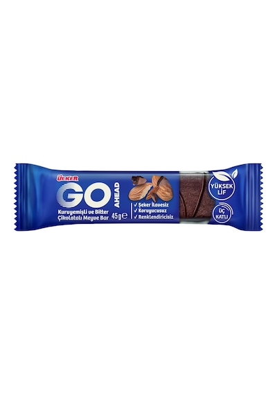 Ülker Go Ahead Meyve Bar 45 G Üç Katlı Bitter Çikolatalı Atıştırmalık 3'li Ekonomik Paket - 3 A Tarı