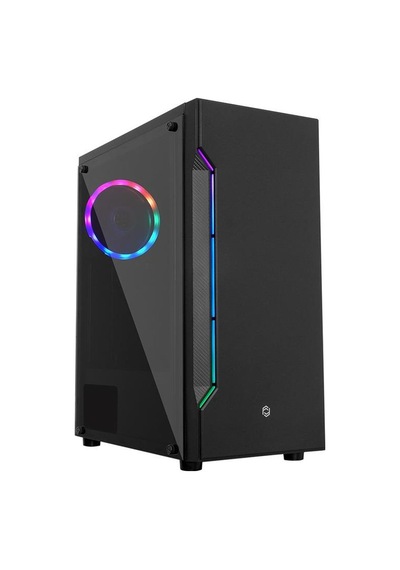 Frisby FC-8945G 500W 1 XRGB Led Şerit Oyuncu Mid Tower Bilgisayar Kasası Siyah