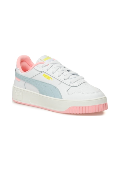 Puma Carina Street Beyaz Kadın Sneaker Beyaz-mavı-pembe Çok Renkli