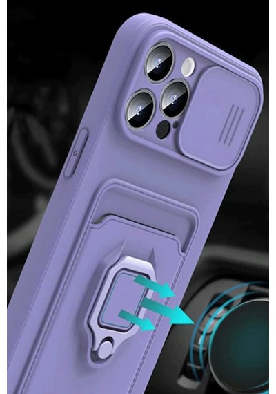 Cosmotex Newface Xiaomi Mi 11 Lite Kılıf Zuma Kartvizitli Yüzüklü Silikon - Lacivert