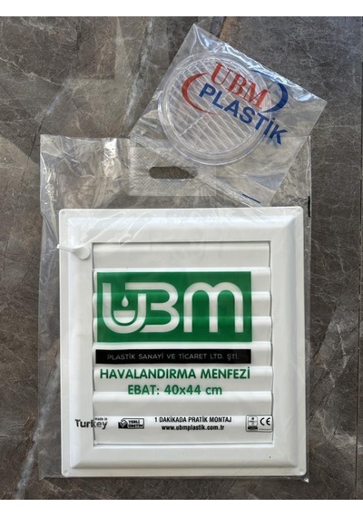 Ubm 40x44 Banyo Wc Havalandırma Menfezi Yapışkanlı Cam Menfez Hediyeli