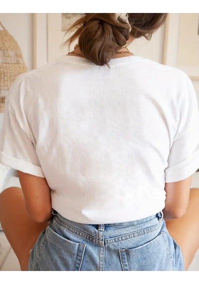 Panda Baskı Tekstil Çiçek Kedi Baskılı Özel Tasarım Oversize Tshirt Beyaz