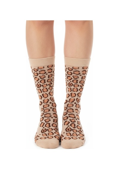 Gost Liria Leopard Socks Desenli Unisex Soket Çorap SOMON