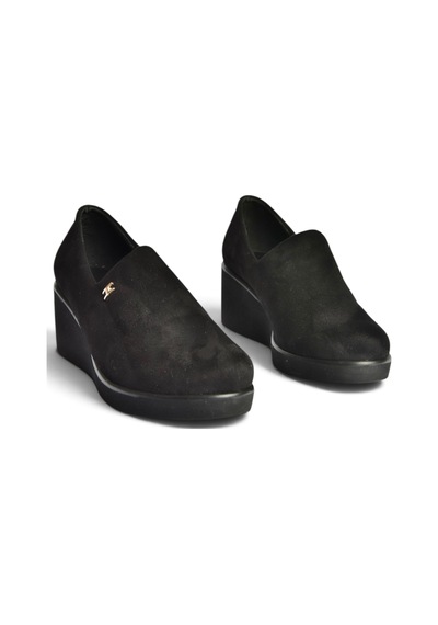 Fox Shoes Z602181602 Siyah Süet Günlük Kadın Ayakkabı