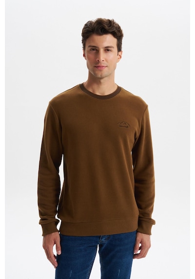AR-MA Arma Erkek Regular Fit Örme Selanik Sweatshirt %65 Pamuk %35 Polyester, Karbon Fırçalı, Basic Bisiklet Yaka K30124698902 Kahverengi-k7 AR-MA Arma Erkek Regular Fit Örme Selanik Sweatshirt %65 Pamuk %35 Polyester, Karbon Fırçalı, Basic Bisiklet Yaka K30124698902 Kahverengi-k7