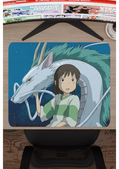Spirited Away Kaymaz Dikişli Kauçuk Oyuncu Mousepad V3 - 48x40 Xl Gaming Mouse Pad Fare Altlığı