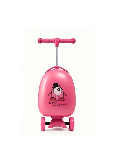 Heybee Luggages Heybee Sevimli Canavar Scooter Pembe Çocuk Valiz Diğer