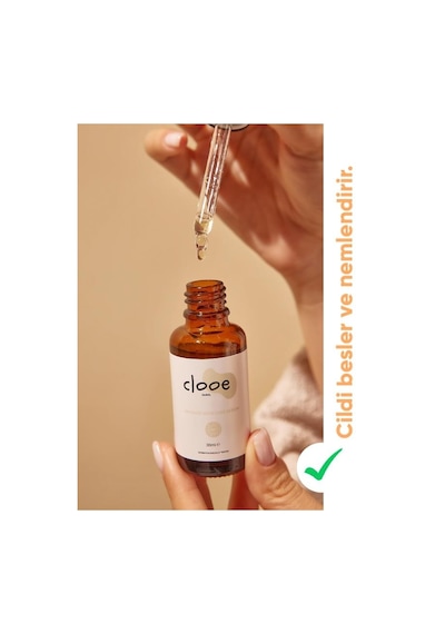 Clooe Doğal Gliserin Hyaluronik Asit + C Vitamini Yoğun Nem Serumu 30 ML